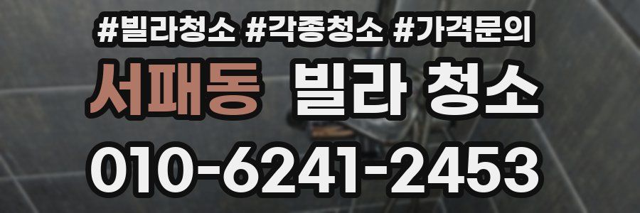 서패동 빌라 청소