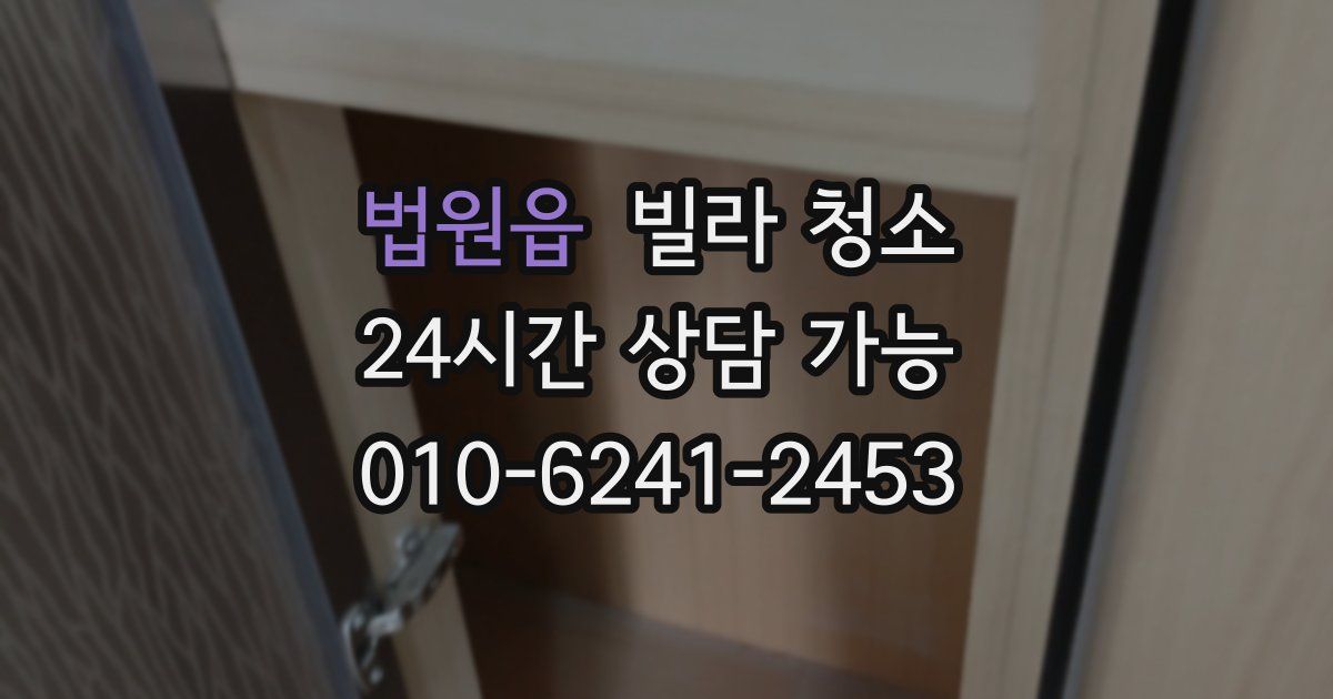 법원읍 빌라 청소