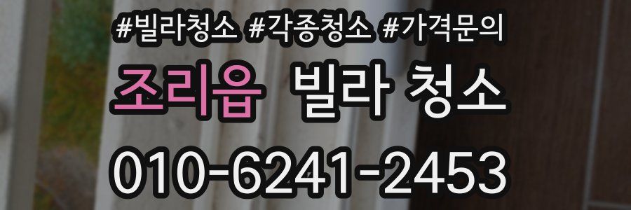 조리읍 빌라 청소