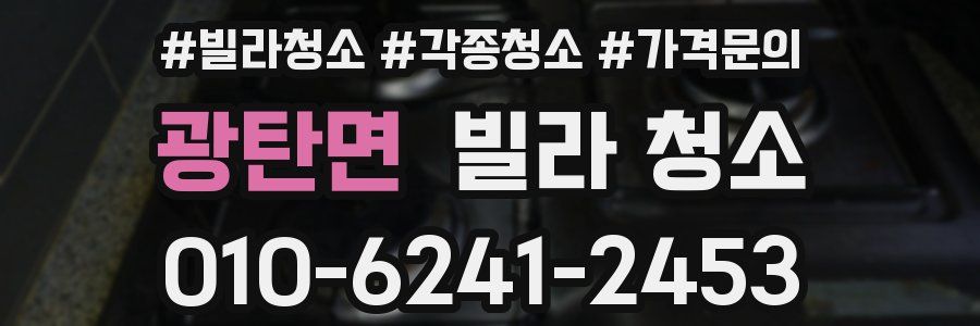 광탄면 빌라 청소