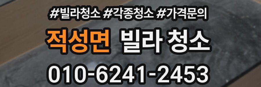 적성면 빌라 청소