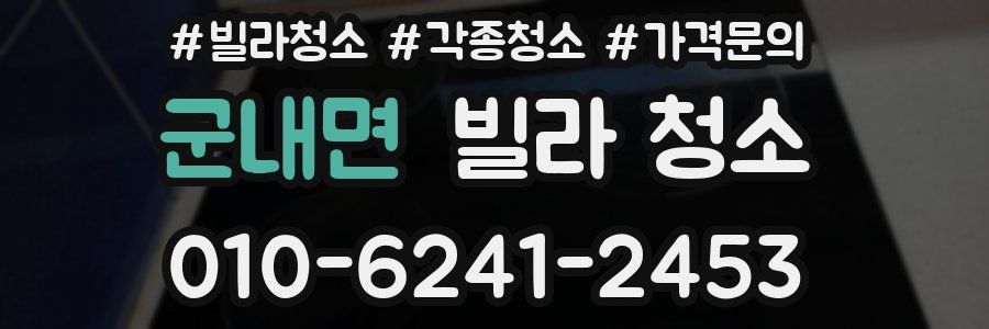 군내면 빌라 청소