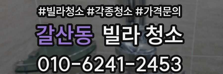 갈산동 빌라 청소