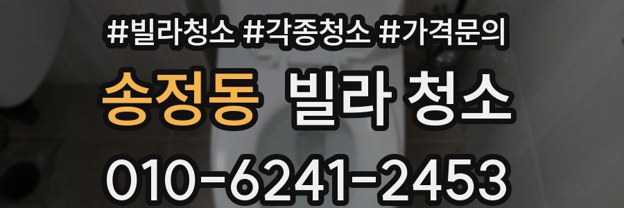 송정동 빌라 청소