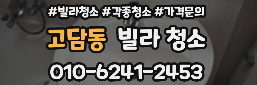 고담동 빌라 청소