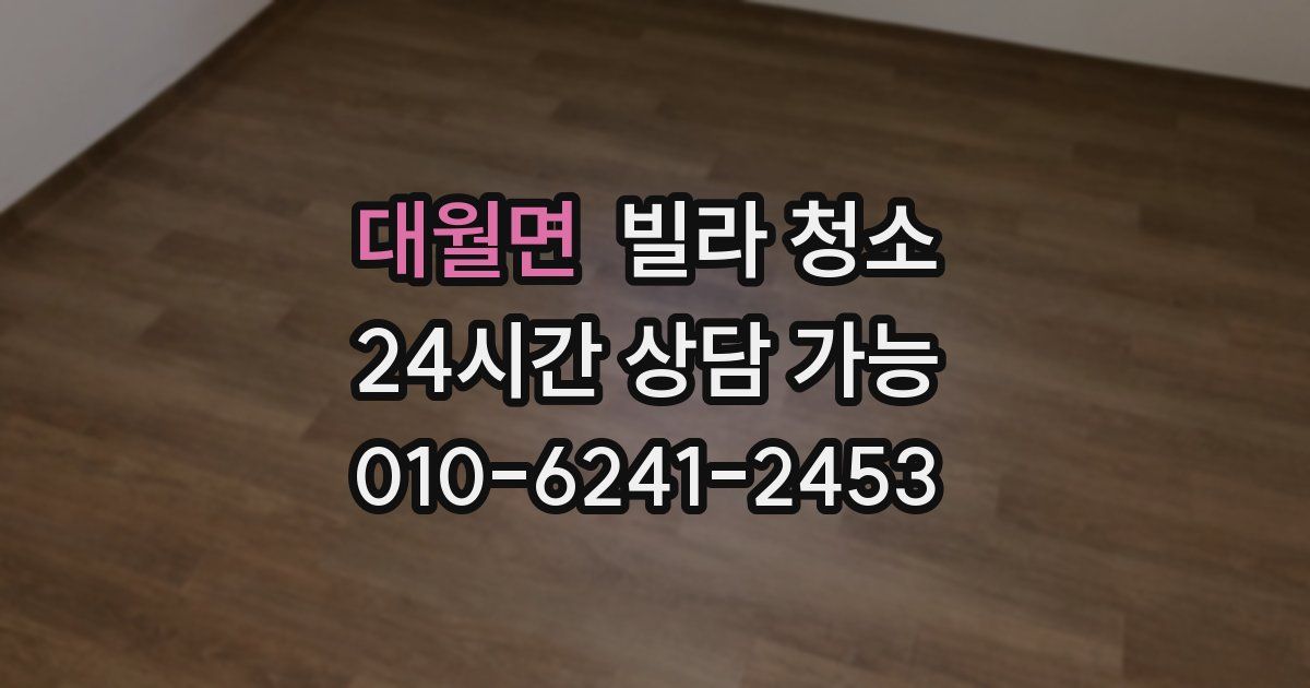 대월면 빌라 청소