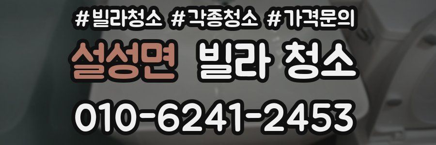 설성면 빌라 청소