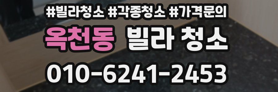 옥천동 빌라 청소