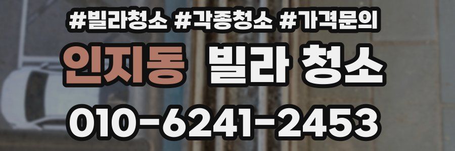 인지동 빌라 청소