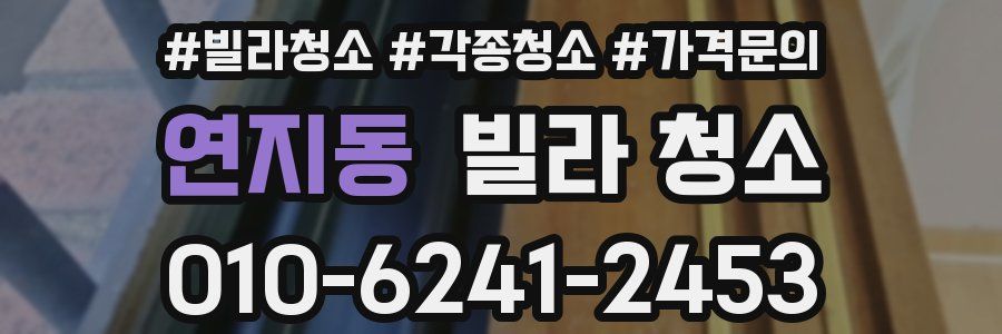 연지동 빌라 청소