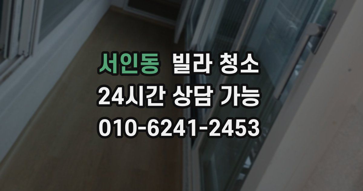 서인동 빌라 청소
