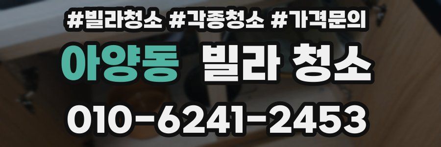 아양동 빌라 청소