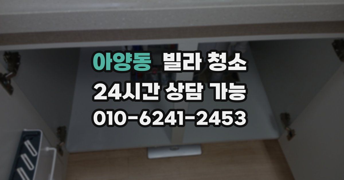 아양동 빌라 청소