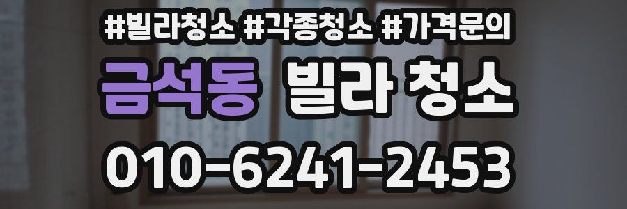 금석동 빌라 청소