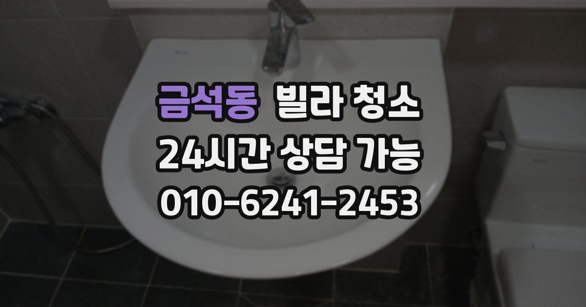 금석동 빌라 청소