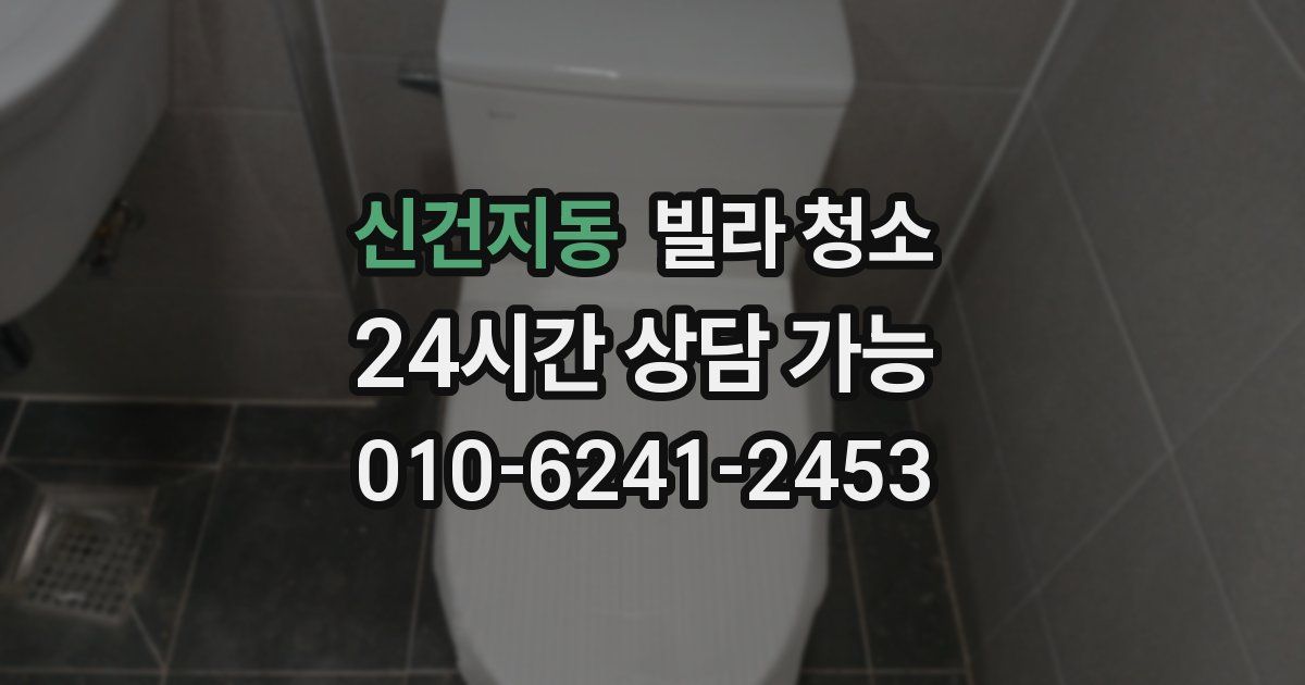 신건지동 빌라 청소