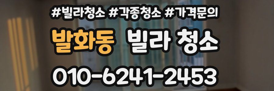 발화동 빌라 청소