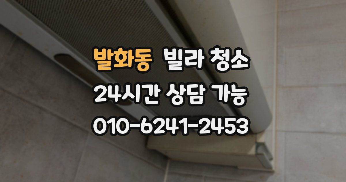 발화동 빌라 청소