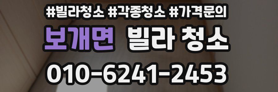 보개면 빌라 청소