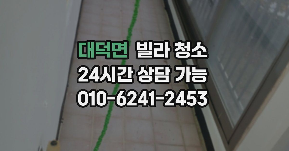 대덕면 빌라 청소
