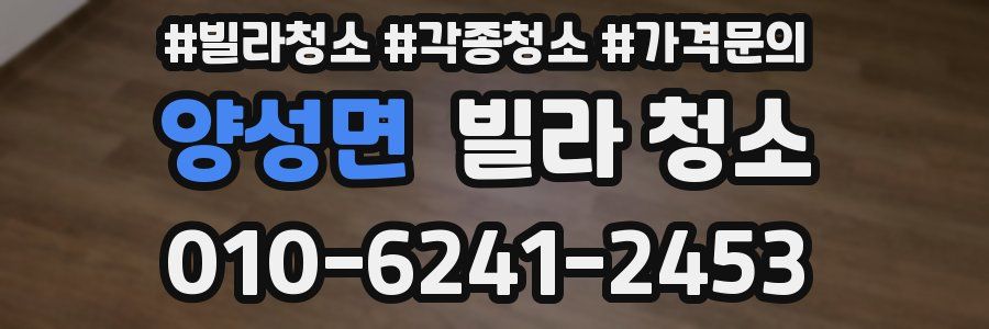 양성면 빌라 청소