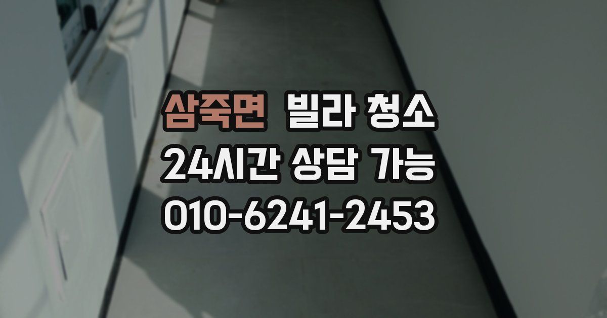 삼죽면 빌라 청소