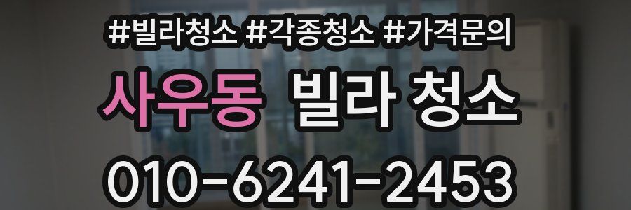 사우동 빌라 청소