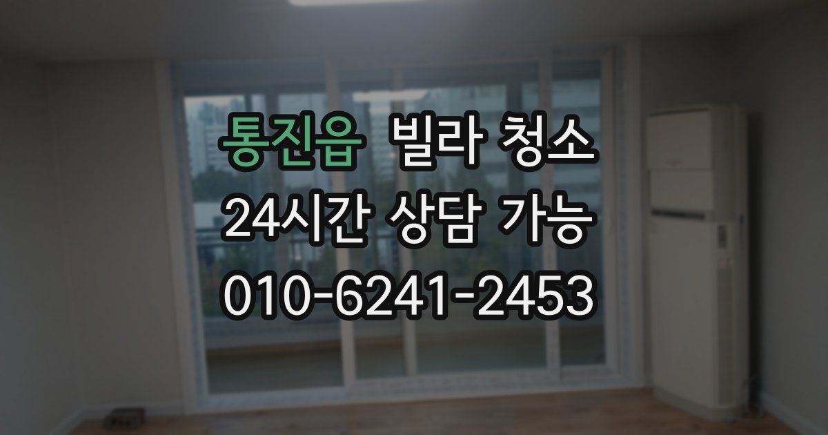 통진읍 빌라 청소