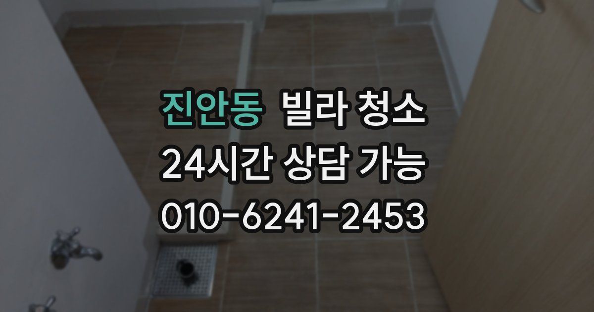 진안동 빌라 청소