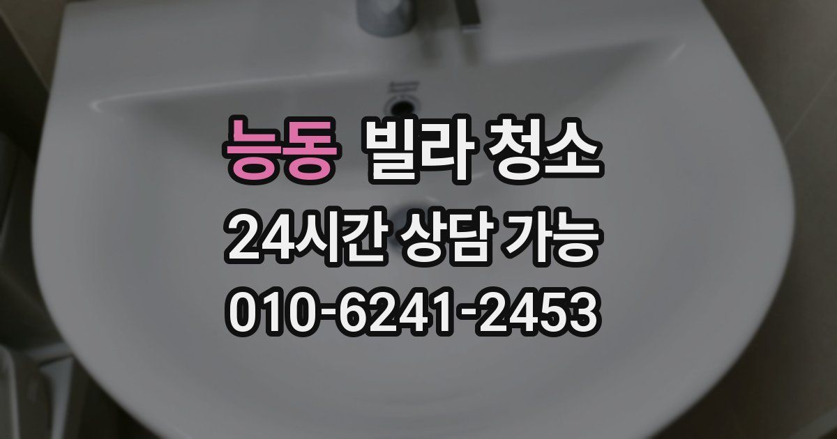 능동 빌라 청소