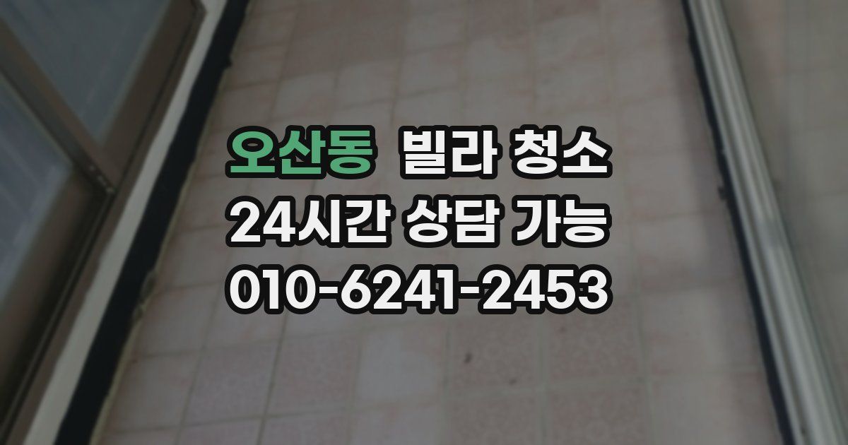 오산동 빌라 청소