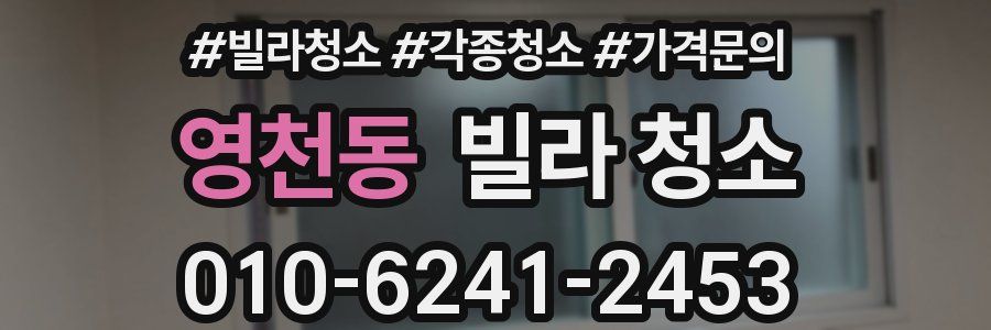 영천동 빌라 청소