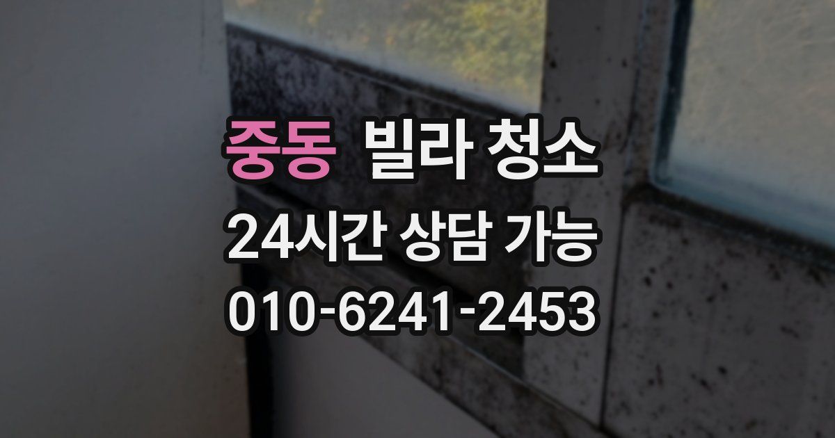 중동 빌라 청소