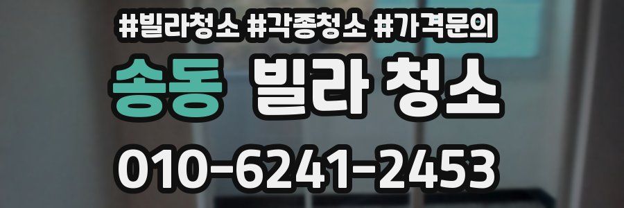 송동 빌라 청소