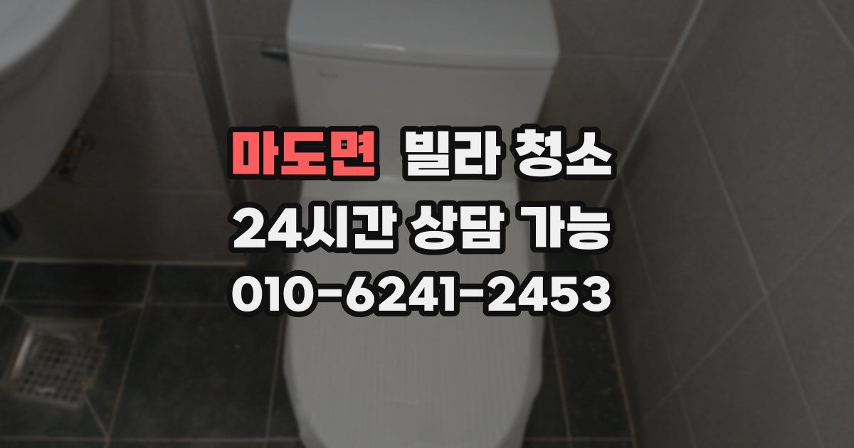 마도면 빌라 청소