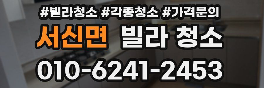서신면 빌라 청소