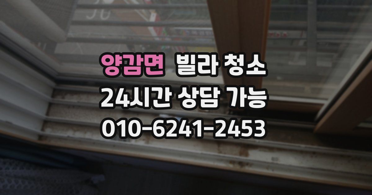 양감면 빌라 청소