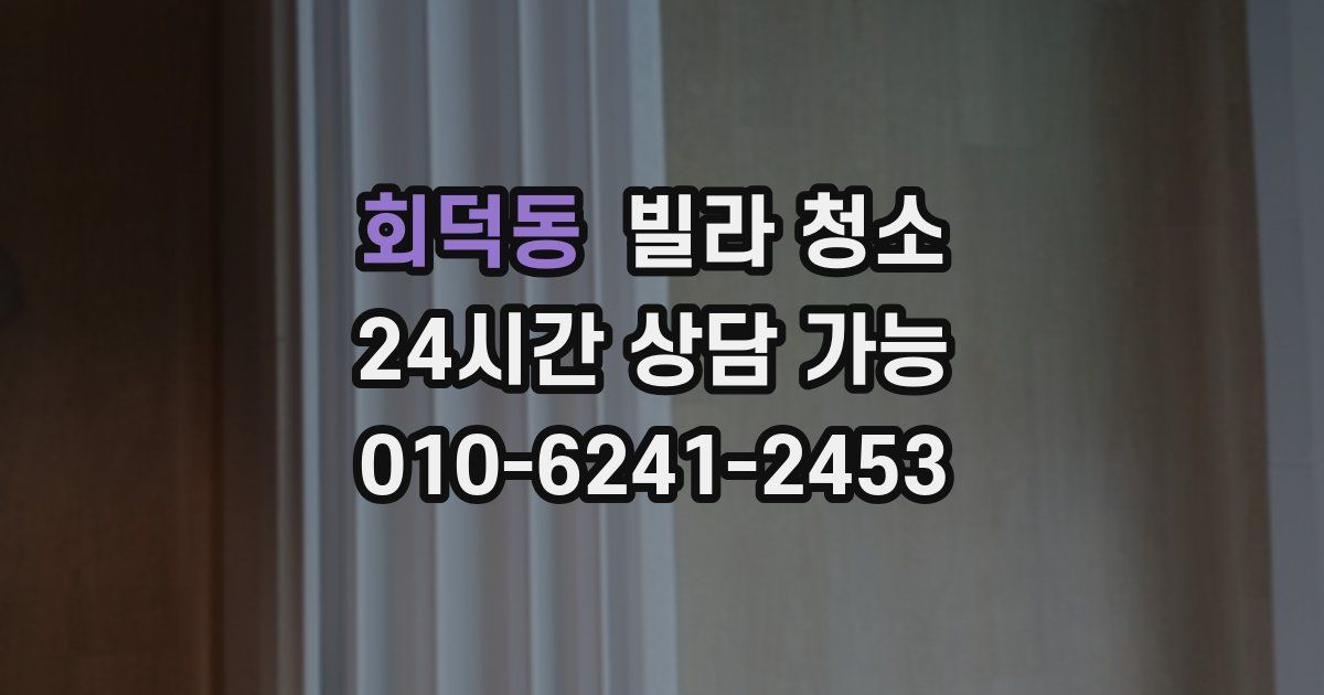 회덕동 빌라 청소