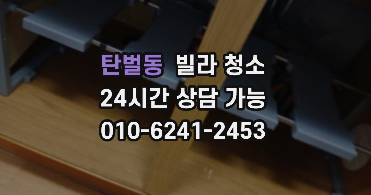 탄벌동 빌라 청소