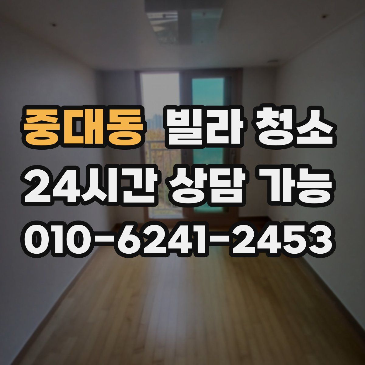 중대동 빌라 청소