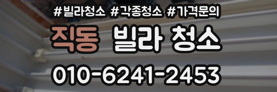 직동 빌라 청소