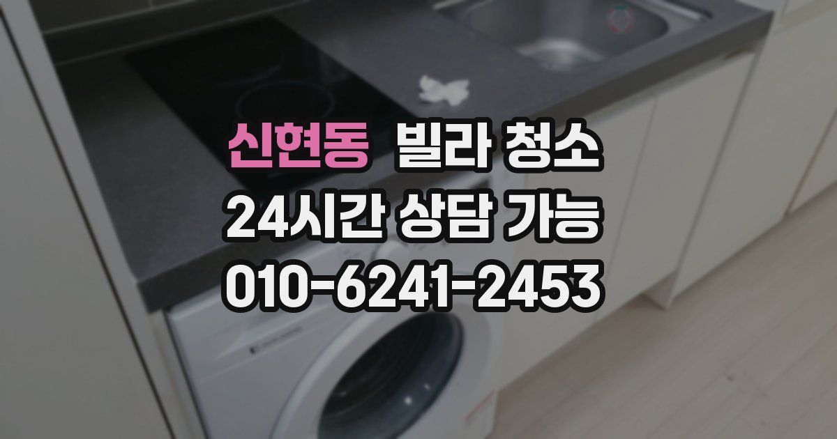 신현동 빌라 청소