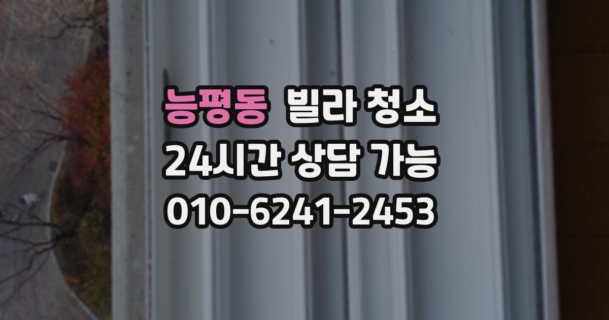 능평동 빌라 청소