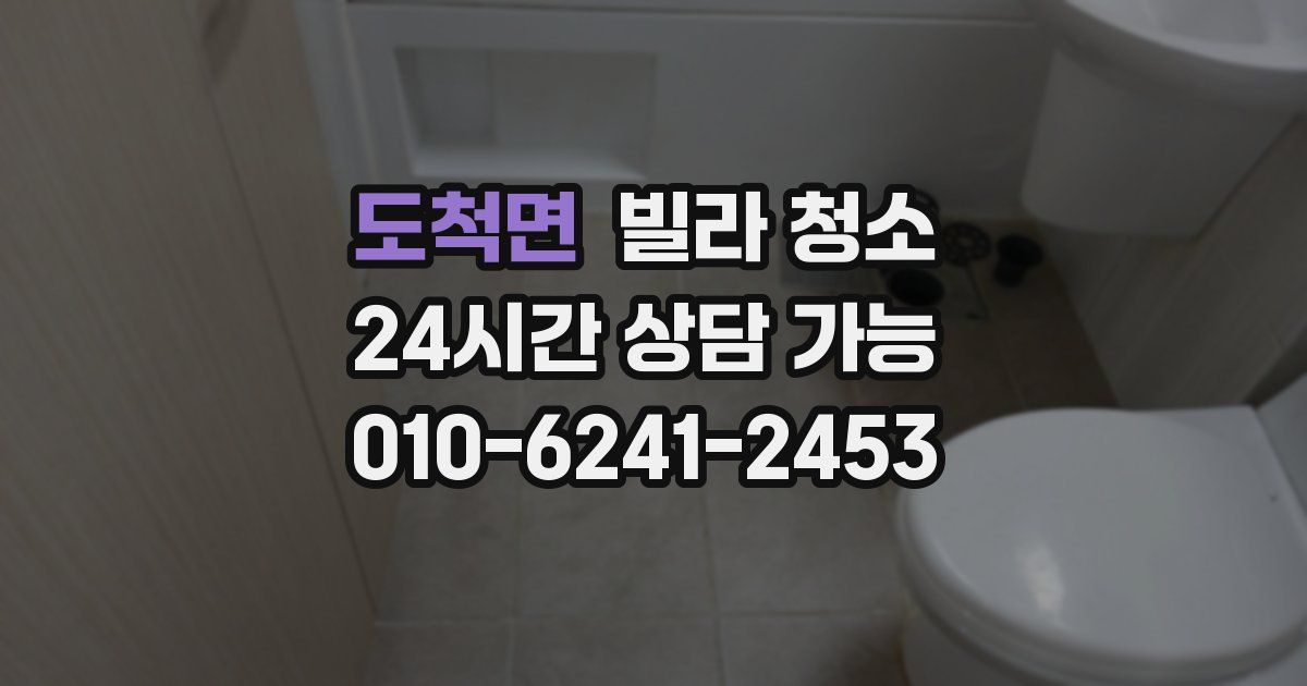 도척면 빌라 청소