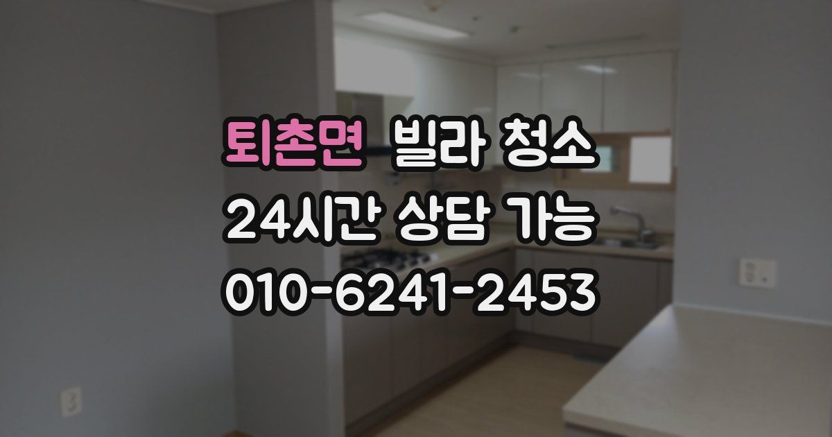 퇴촌면 빌라 청소