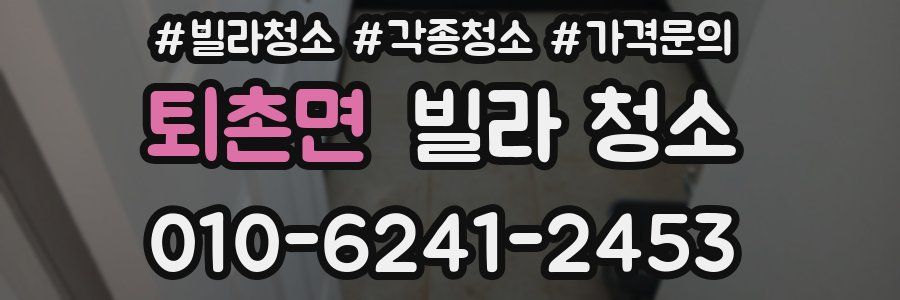 퇴촌면 빌라 청소