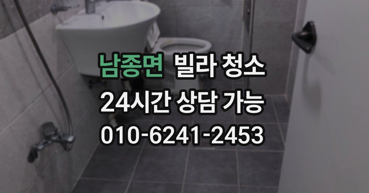 남종면 빌라 청소