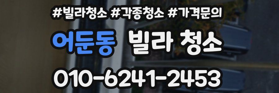 어둔동 빌라 청소