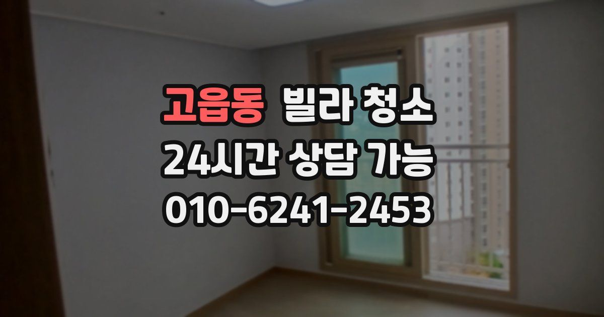 고읍동 빌라 청소