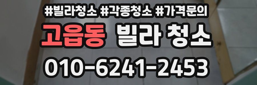 고읍동 빌라 청소